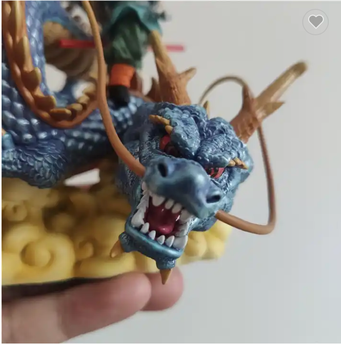Son Goku with Shenron Figure 16 Cm