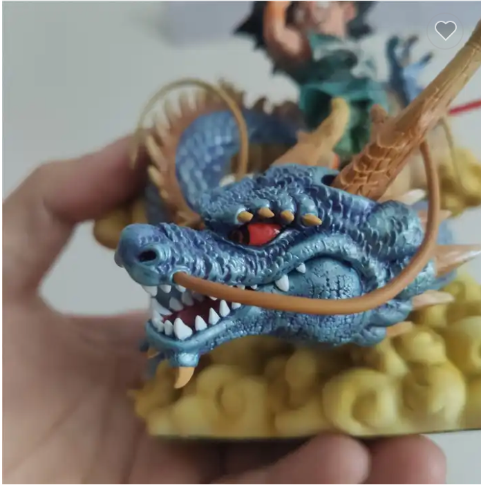 Son Goku with Shenron Figure 16 Cm