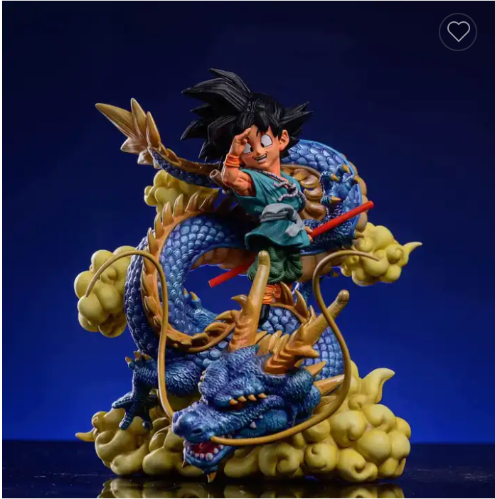Son Goku with Shenron Figure 16 Cm