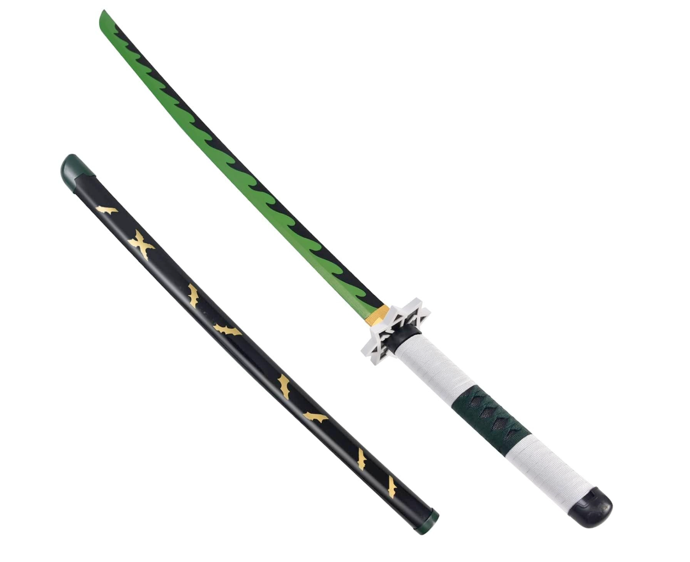 Demon Slayer Shinazugawa Sanemi Katana Wooden Sword | 104CM Bamboo Wood | Anime Cosplay Replica