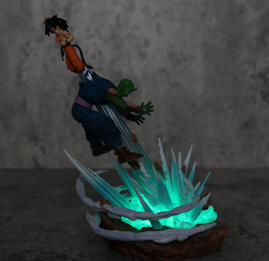 Goku & Piccolo Fight with LED Famous Fight Scene