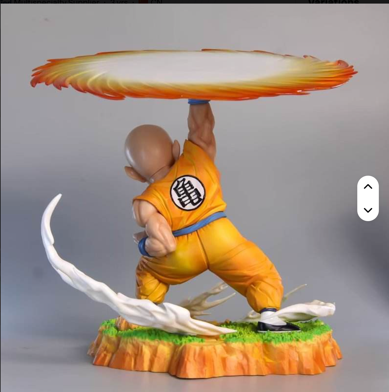 Dragon ball Z Krillin Special Attack Action Figure 28 CM