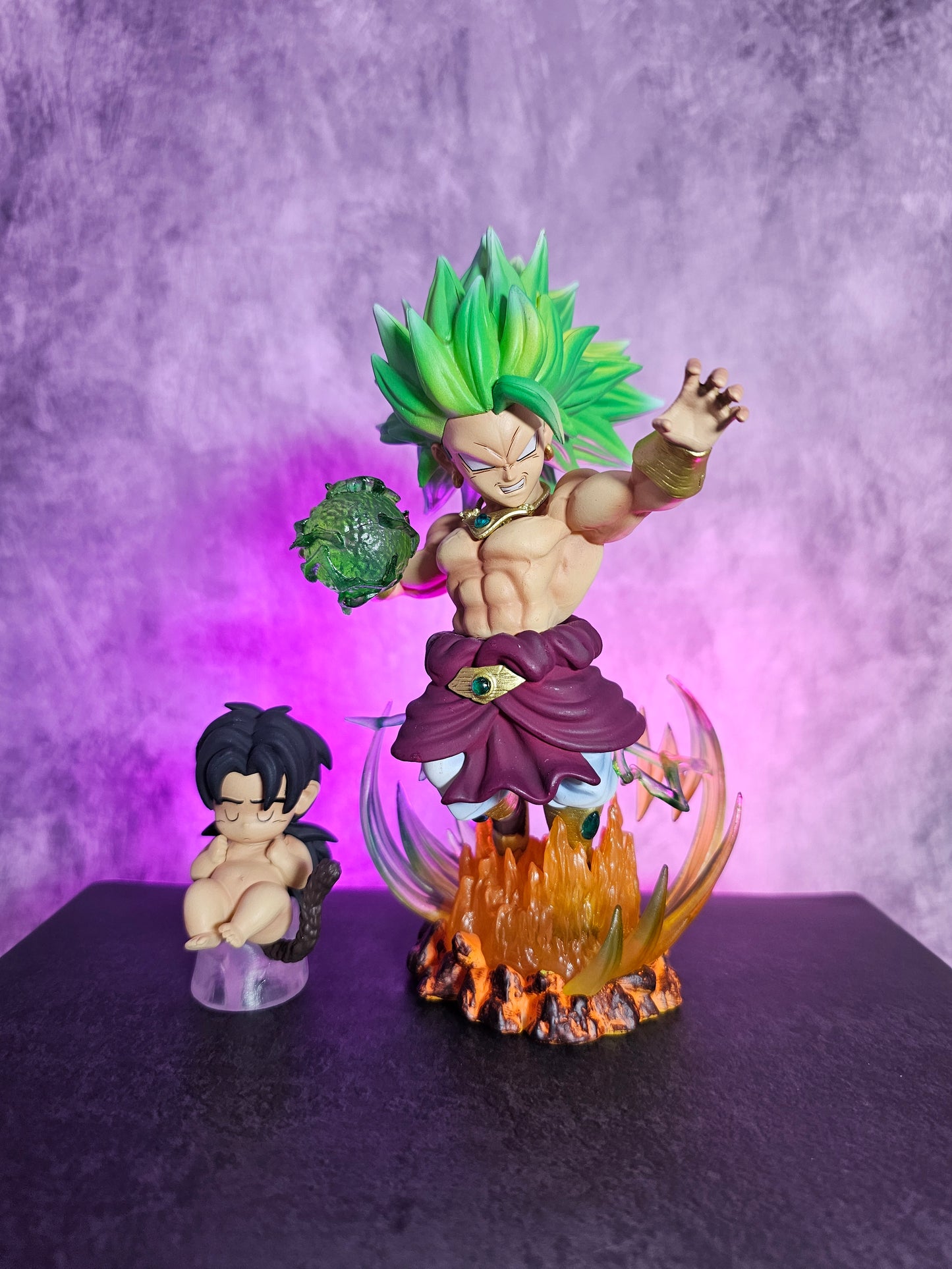 Dragon Ball Z Super Saiyan Broly & Small Broly 19 CM
