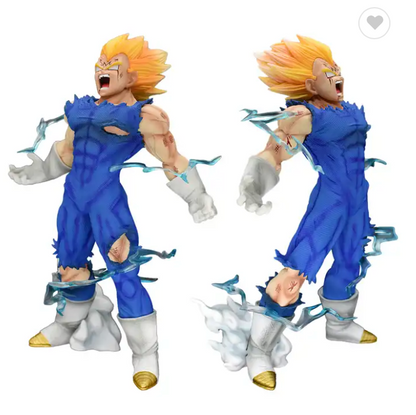 Self Destruct Vegeta M  Light Effect Action Figure with 2 Heads 26 CM