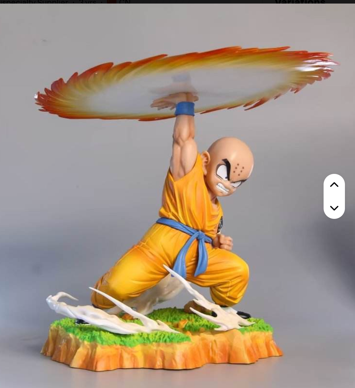 Dragon ball Z Krillin Special Attack Action Figure 28 CM