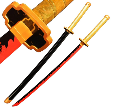 Demon Slayer Yoriichi Wooden Katana Cosplay 104 cm Life Size Replica Katana Perfect for Anime Gift Merchandise Collectibles