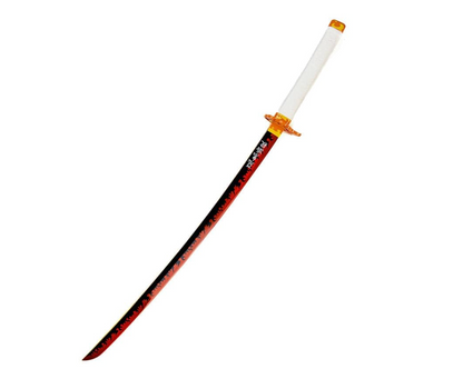Demon Slayer Rengoku Wooden Katana Cosplay 104 cm Life Size Replica Katana Perfect for Anime Gift Merchandise Collectibles