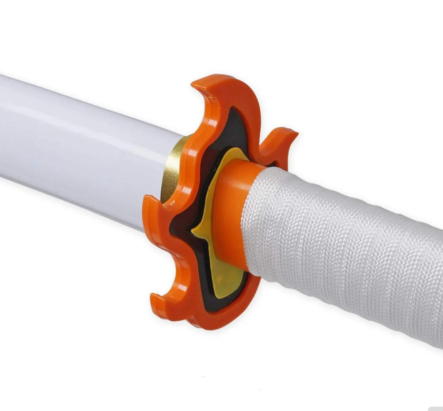 Demon Slayer Kyojuro Rengoku Wooden Katana Cosplay 104 cm Life Size Replica Katana Perfect for Anime Gift Merchandise Collectibles