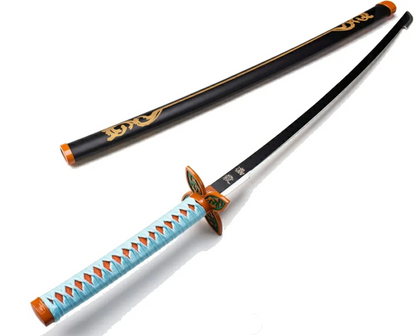 Demon Slayer Shinobu Kocho Nichirin Wooden Blade Katana for Cosplay Wooden Sword (104 Cm)