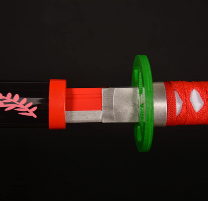Demon Slayer Kamado Nezuko Samurai Wooden Katana Cosplay 104 cm Life Size Replica Katana Perfect for Anime Gift Merchandise Collectibles