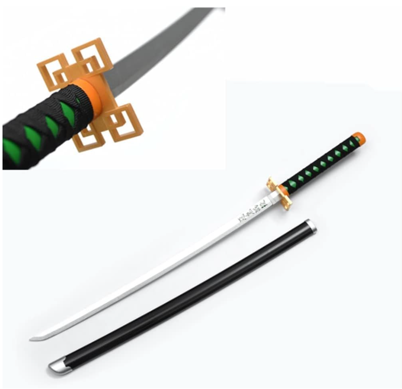 Demon Slayer Tokito Wooden Katana Cosplay 104 cm Life Size Replica Katana Perfect for Anime Gift Merchandise Collectibles
