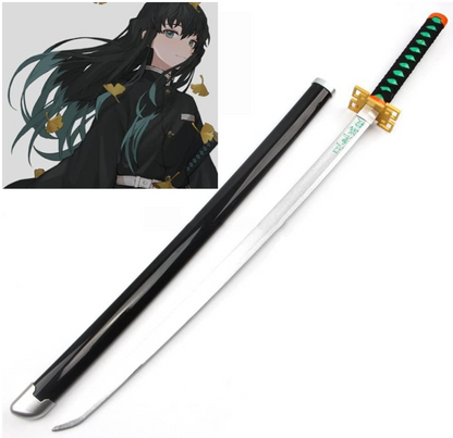 Demon Slayer Tokito Wooden Katana Cosplay 104 cm Life Size Replica Katana Perfect for Anime Gift Merchandise Collectibles