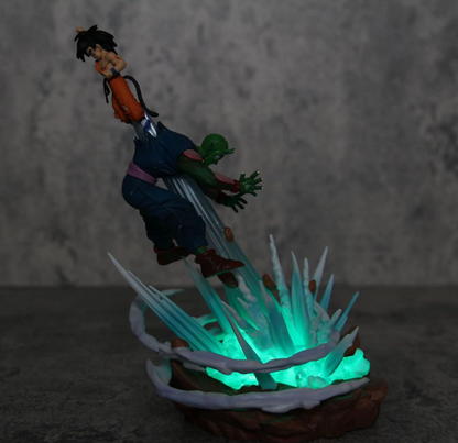 Goku & Piccolo Fight with LED Famous Fight Scene