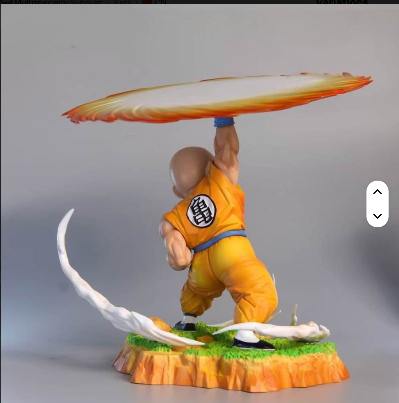 Dragon ball Z Krillin Special Attack Action Figure 28 CM