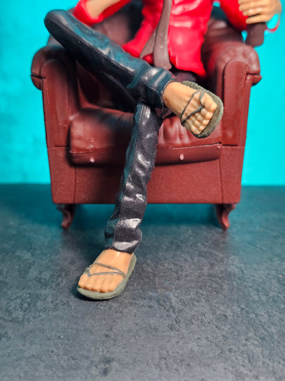 One Piece Luffy Sitting on Couch 14Cm.